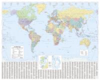 Book Cover for The Times World Wall Laminated Map by Times Atlases