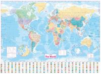 Book Cover for Collins World Wall Laminated Map by Collins Maps