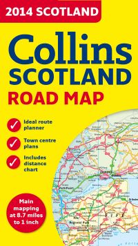 Book Cover for 2014 Collins Map of Scotland by Collins Maps