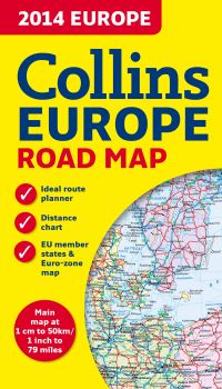 Book Cover for 2014 Collins Map of Europe by Collins Maps