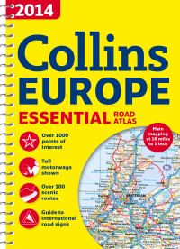 Book Cover for 2014 Collins Europe Essential Road Atlas by Collins Maps