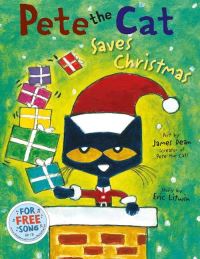 Book Cover for Pete the Cat Saves Christmas by Eric Litwin