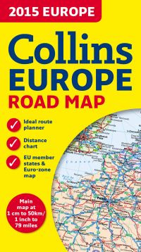 Book Cover for 2015 Collins Map of Europe by Collins Maps