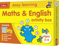 Book Cover for Maths and English Activity Box Ages 3-5 by Collins Easy Learning