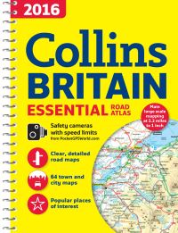 Book Cover for 2016 Collins Britain Essential Road Atlas by Collins Maps