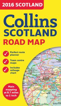 Book Cover for 2016 Collins Map of Scotland by Collins Maps