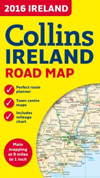 Book Cover for 2016 Collins Map of Ireland by Collins Maps