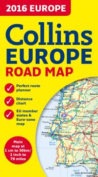 Book Cover for 2016 Collins Map of Europe by Collins Maps