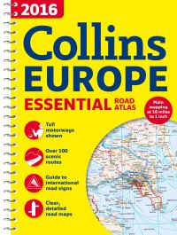 Book Cover for 2016 Collins Europe Essential Road Atlas by Collins Maps