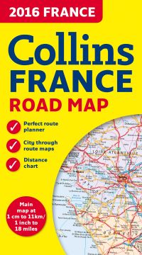 Book Cover for 2016 Collins Map of France by Collins Maps