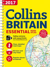 Book Cover for 2017 Collins Britain Essential Road Atlas by Collins Maps