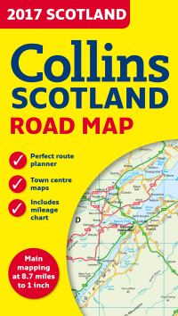 Book Cover for 2017 Collins Map of Scotland by Collins Maps