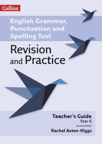 Book Cover for English Grammar, Punctuation and Spelling Test Teacher Guide by Rachel AxtenHiggs