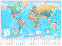 Book Cover for Collins World Wall Paper Map by Collins Maps
