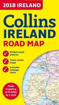Book Cover for 2018 Collins Map of Ireland by Collins Maps