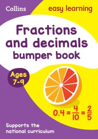 Book Cover for Fractions and Decimals Bumper Book. Ages 7-9 by 