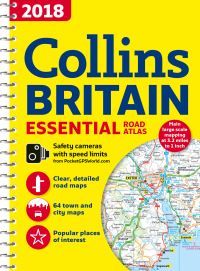 Book Cover for 2018 Collins Britain Essential Road Atlas by Collins Maps
