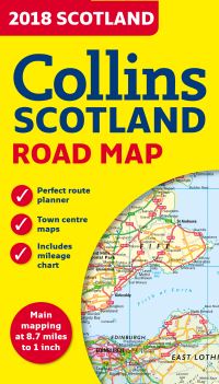 Book Cover for 2018 Collins Map of Scotland by Collins Maps