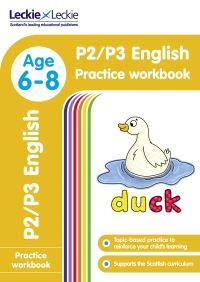 Book Cover for P2/P3 English Practice Workbook by Lynn HugginsCooper