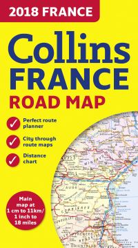 Book Cover for 2018 Collins Map of France by Collins Maps