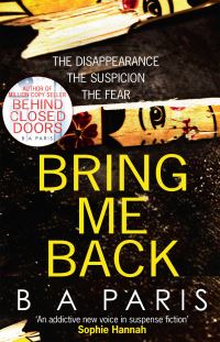 Book Cover for Bring Me Back by B. A. Paris