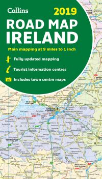 Book Cover for 2019 Collins Map of Ireland by Collins Maps