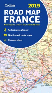 Book Cover for 2019 Collins Map of France by Collins Maps