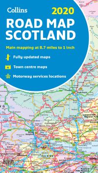Book Cover for 2020 Collins Map of Scotland by Collins Maps