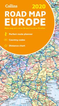 Book Cover for 2020 Collins Map of Europe by Collins Maps