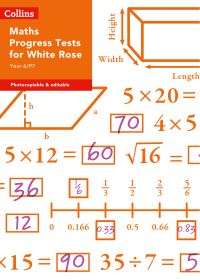 Book Cover for Year 6/P7 Maths Progress Tests for White Rose by 