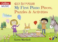 Book Cover for My First Piano Pieces, Puzzles & Activities by Karen Marshall