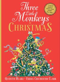 Book Cover for Three Little Monkeys at Christmas by Quentin Blake
