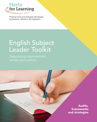 Book Cover for English Subject Leaders Toolkit by Herts for Learning