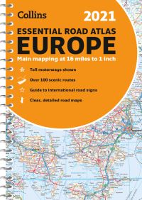 Book Cover for 2021 Collins Essential Road Atlas Europe by Collins Maps