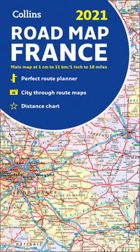 Book Cover for Map of France 2021 by Collins Maps