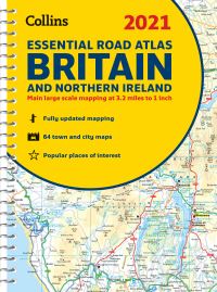 Book Cover for 2021 Collins Essential Road Atlas Britain by Collins Maps