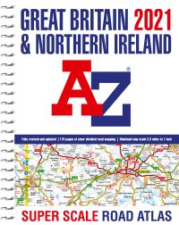 Book Cover for Great Britain A-Z Super Scale Road Atlas 2021 by AûZ maps