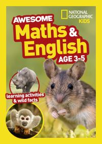 Book Cover for Awesome Maths and English Age 3-5 by National Geographic Kids