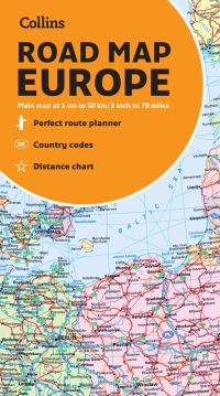 Book Cover for Collins Map of Europe by Collins Maps