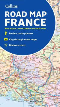 Book Cover for Collins Map of France by Collins Maps