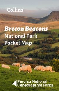 Book Cover for Brecon Beacons National Park Pocket Map by National Parks UK, Collins Maps