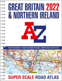 Book Cover for Great Britain A-Z Super Scale Road Atlas 2022 by AûZ maps