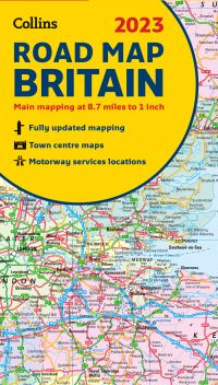 Book Cover for 2023 Collins Road Map of Britain by Collins Maps