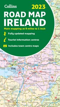 Book Cover for 2023 Collins Road Map of Ireland by Collins Maps