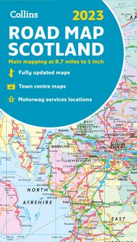 Book Cover for 2023 Collins Road Map of Scotland by Collins Maps