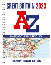 Book Cover for Great Britain A-Z Handy Road Atlas 2023 by AZ Maps