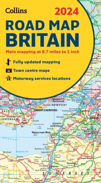 Book Cover for 2024 Collins Road Map of Britain by Collins Maps