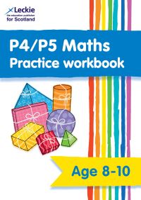 Book Cover for P4/P5 Maths Practice Workbook by Leckie