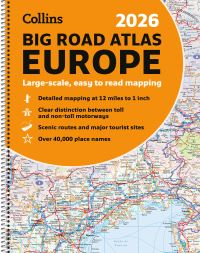 Book Cover for 2026 Philip's Big Road Atlas Europe by 