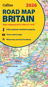 Book Cover for 2026 Collins Road Map of Britain by Collins Maps